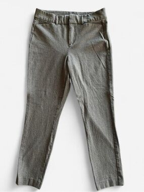 Old Navy High Rise Pixie Skinny Brown Plaid Pants